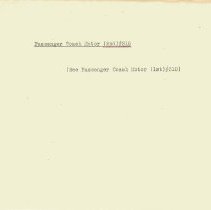 Section 6 - Passenger Motor Notes [315 / 310]